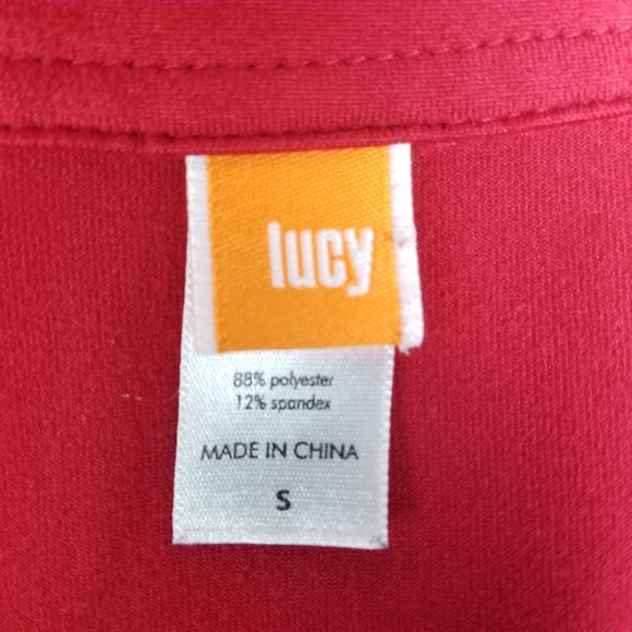 Lucy Athletic Zip-Up Red Jacket - Picture 7 of 8
